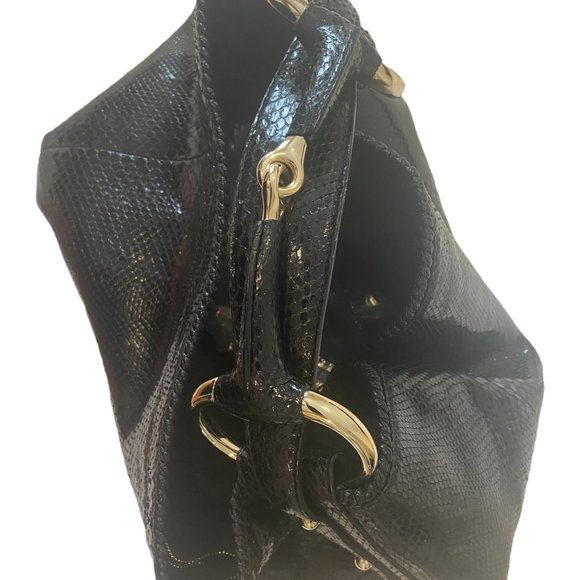 Gucci Horsebit Hobo Bag, Black, Large